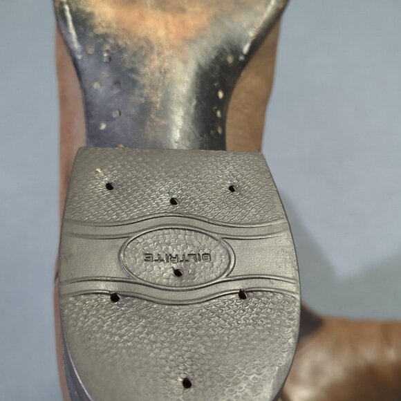 Tony Lama Vintage Boots Men's 9B Brown Western Made In USA 1990 Style 2032 - Picture 9 of 16